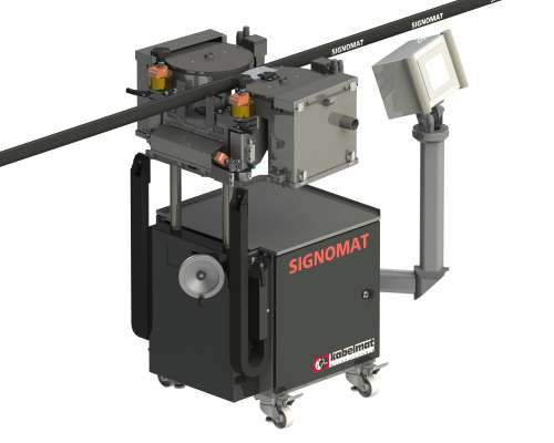 Máquina de marcado en caliente - SIGNOMAT - Kabelmat Wickeltechnik GmbH - para material plástico / integrable / para cables