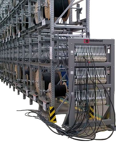 Sistema de estanterías para depósito de almacenamiento - TROMBULLY - Kabelmat Wickeltechnik GmbH - con tablas / de almacenamiento vertical / dinámico