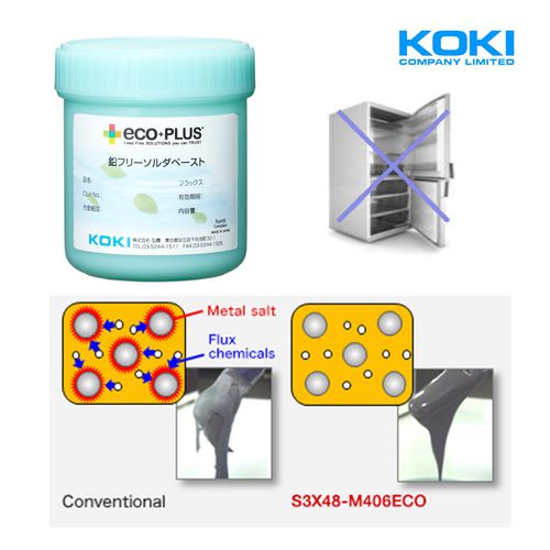 Pasta para soldadura blanda - S3X series - Koki Company Limited - de cobre / para dispositivos eléctricos / para alta temperatura