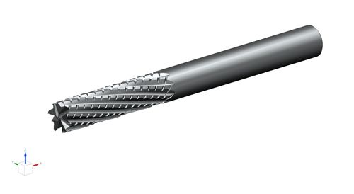 Fresa de acabado - CM150 Multi-Tooth End Mill SC - CVD coated "Nicked" - LEUCO Ledermann GmbH & Co. KG - carburo sólido / de ranurado / de desbaste
