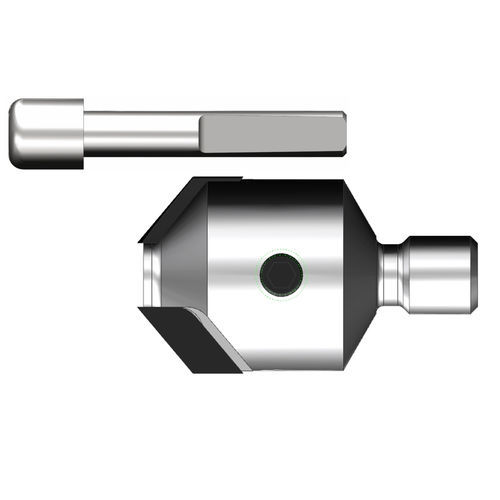 Broca monobloque - CC020 Countersink DP - interchangeable pilot - LEUCO Ledermann GmbH & Co. KG - ISO N materiales no férreos / ISO S HRSA y titanio / para compuestos