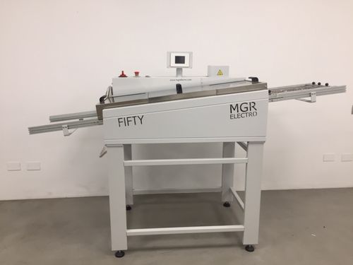 Máquina de soldadura blanda por ola - FIFTY - MGR Electro Srl - controlada por PLC / para componentes electrónicos