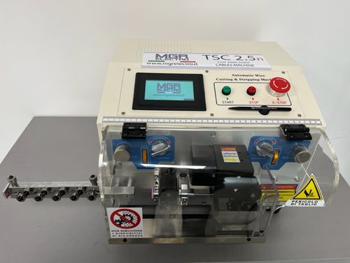 Cortadora y peladora de cables - TSC 2,5 - MGR Electro Srl - programable / con pantalla táctil
