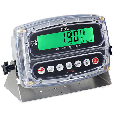 Indicador de pesaje visualizador LCD - 190 Storm - Cardinal Scale - benchtop / de pared / IP69