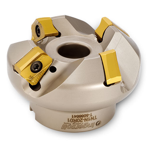 Fresa de dos cortes - DiPosTetra™ TN1N-20R01 - Ingersoll Cutting Tools - de plaquitas intercambiables / para planear / para acero