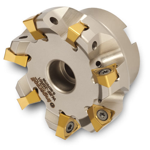 Fresa de dos cortes - DIPOS-HEXA™ WJ5F-20R01 - Ingersoll Cutting Tools - de punta esférica / con plaquita positiva / de acabado