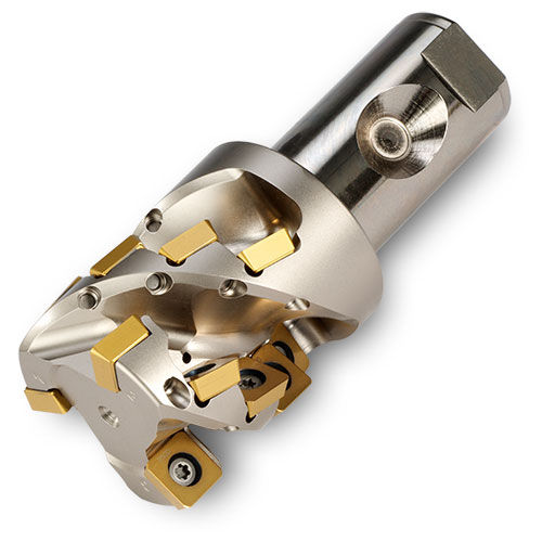 Fresa de dos cortes - Hi-Quad extcut™ 25J3P-2002581R01 - Ingersoll Cutting Tools - de punta esférica / de acabado / de plaquita