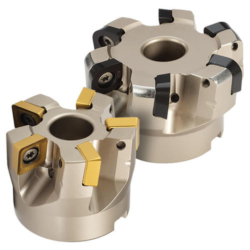 Fresa de dos cortes - Gold-Quad 5J5P series  - Ingersoll Cutting Tools - de punta esférica / de plaquitas intercambiables / para planear