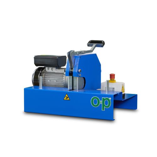 Máquina de corte de hoja rotativa - TF3/E - OP Srl - para caucho / de tubos flexibles / compacta
