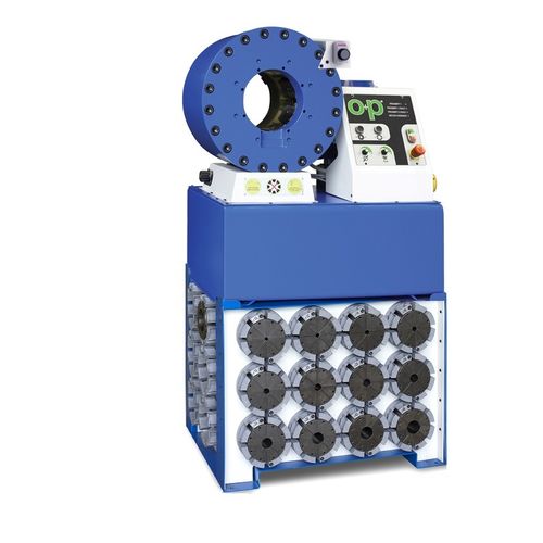 Engastadora para tubos flexibles hidráulicos - TUBOMATIC H144 EL - OP Srl - automática / electromecánica