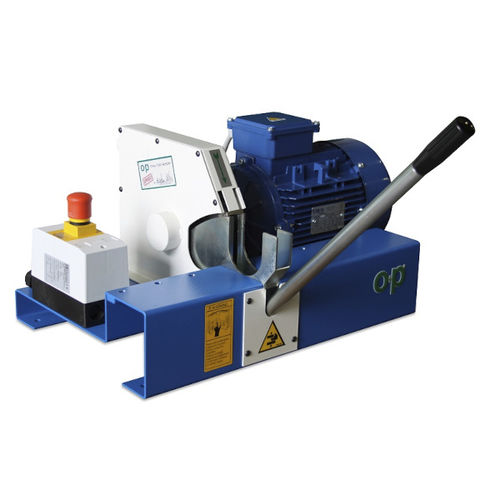 Máquina de corte de tubos flexibles - TF2/E - OP Srl - de hoja rotativa / para caucho / trifásica