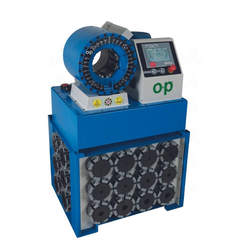 Engastadora para tubos flexibles hidráulicos - TUBOMATIC H130 ES - OP Srl - automática / hidráulica / controlada por PLC