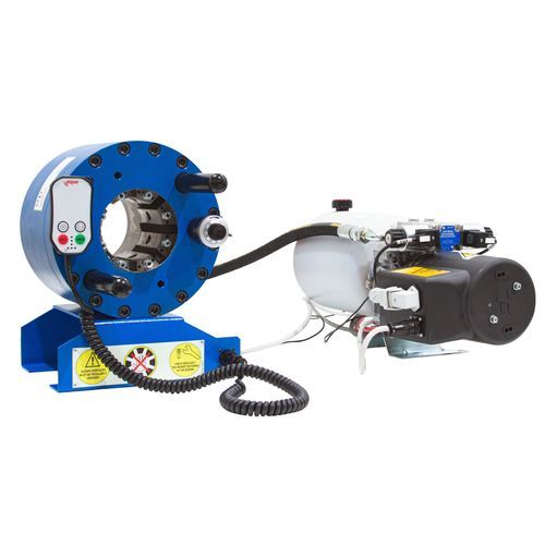 Engastadora para tubos flexibles hidráulicos - TUBOMATIC H83/E LIGHT - OP Srl - hidráulica / electrohidráulica / compacta