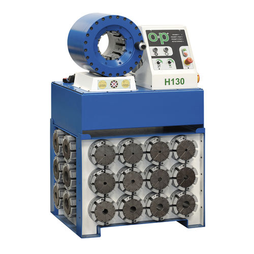 Engastadora de tubos flexibles - TUBOMATIC H130 EL - OP Srl - para tubos flexibles hidráulicos / automática / electromecánica