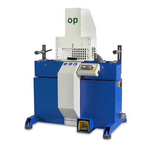 Máquina de corte de hoja rotativa - TF6 - OP Srl - para caucho / de tubos flexibles / controlada por PLC