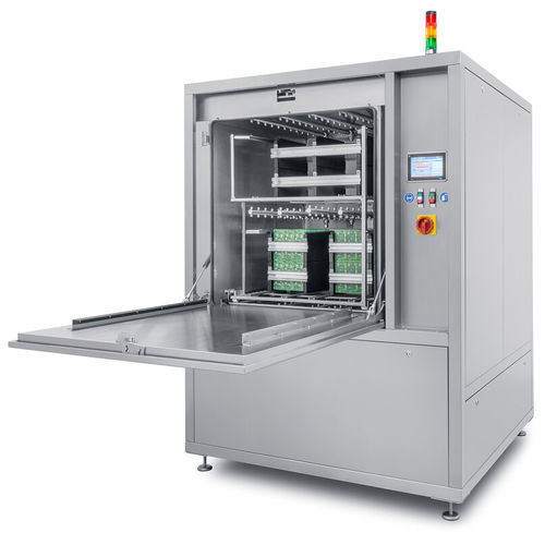 Máquina de limpieza por aspersión - CL950 - SYSTRONIC Produktionstechnologie GmbH & Co. KG - de agua / de aire comprimido / automática