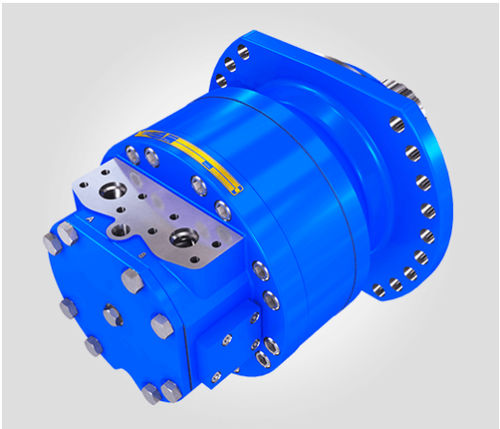 Motor hidráulico de pistón radial - XJ series - Rotary Power - para maquinaria de construcción / con doble velocidad