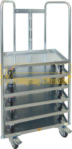 Roll-container multiusos - Wolfgang Warmbier GmbH & Co. KG Systeme gegen Elektrostatik - con estantes