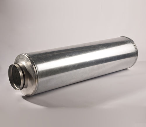 Silenciador para la ventilación - BSAB-R series - BSK Ventilation - para climatización / tubular / de metal