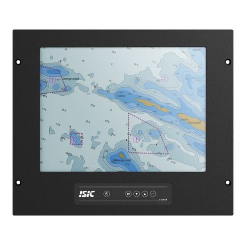 Monitor LCD - DuraMON 15" C-Line - ISIC A/S - con pantalla táctil resistiva / marino / 15"