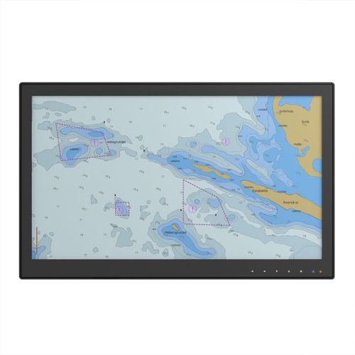 Monitor LCD - DuraMON 22" S-Line - ISIC A/S - pantalla táctil capacitiva PCAP / con pantalla táctil multipuntos / marino