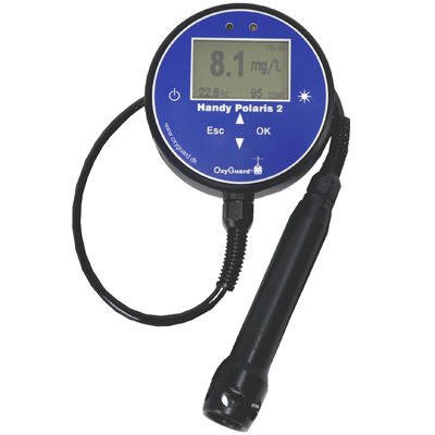 Aparato de medición temperatura - Handy Polaris 2 - OxyGuard - de oxígeno disuelto / portátil / automático