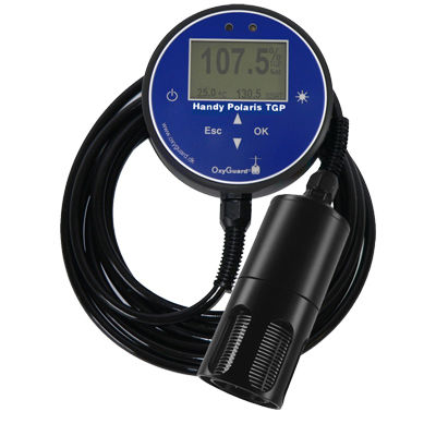 Aparato de medición de presión - Handy Polaris TGP - OxyGuard - de gas / portátil / con registrador de datos