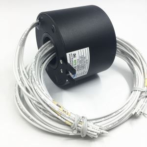 Anillo colector eje pasante - BTH2586 - ByTune Electronics - para mesa rotativa / de plata / IP54