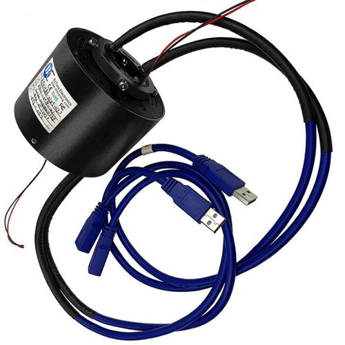 Anillo colector eléctrico - ByTune Electronics - USB / eje pasante / de plata