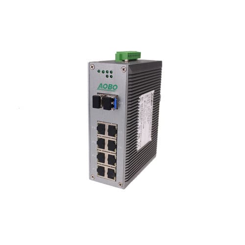 Conmutador Ethernet administrable - AOBO 6012 series - HANGZHOU AOBO TELECOM.,LTD. - 12 puertos / Gigabit Ethernet / en riel DIN