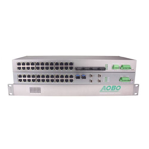 Conmutador Ethernet administrable - AOBO 8328 series - HANGZHOU AOBO TELECOM.,LTD. - 10/100BaseT(X) / Gigabit Ethernet / de nivel 3