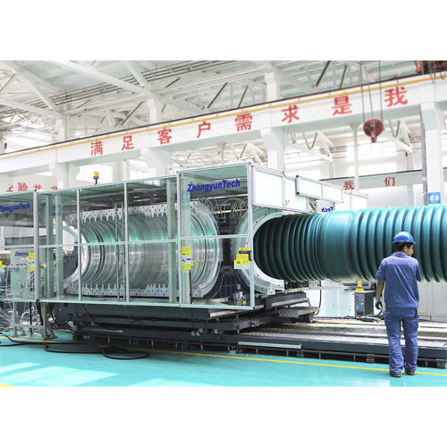 Línea de extrusión refrigerada con agua - ZC-1500H - Zhongyun Group - para tubos corrugados / para tuberías de aguas pluviales / para PP