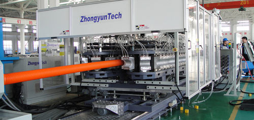Línea de extrusión refrigerada con agua - ZC series  - Zhongyun Group - para tubos corrugados / para PVC / de tubos de drenaje