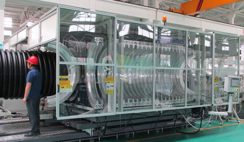 Corrugador para la fabricación de tubos corrugados - ZC-1200H - Zhongyun Group - para línea de extrusión