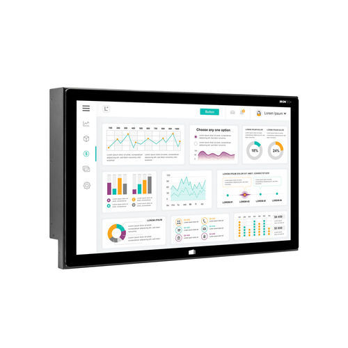 Monitor con pantalla táctil resistiva de 5 hilos - IRTMCF156SBNFA - IronTech Solutions, SL - retroiluminación LED / industrial / para uso exterior