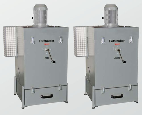 Desempolvador compacto - OM-8/OM-10 - IMM Maschinenbau GmbH - con filtro / para polvo de mecanizado