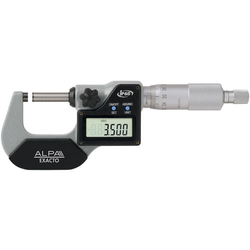 Micrómetro de exteriores - BAO25 series - Alpa Metrology - digital / estanco