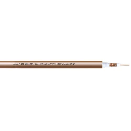 Cable óptico audio/vídeo - 43650 - Lapp Muller - coaxial / aislado / resistente al fuego
