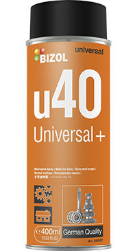 Aerosol de protección anticorrosión - Universal+ u40 - BIZOL - desbloqueante / para metal / para plástico