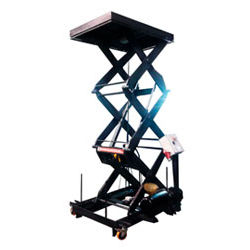 Mesa elevadora de doble tijera - Alapontlogistics - hidráulica / móvil
