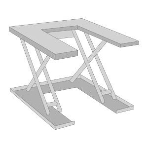 Mesa elevadora de tijera - Alapontlogistics - hidráulica / estacionaria