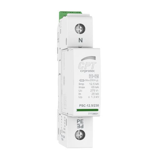 Protector de sobretensión de tipo 1 - PSC1-12,5/277 - Cirprotec - de tipo 2 / clase I / clase II