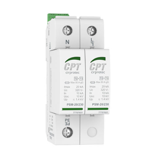 Protector de sobretensión de tipo 2 - PSM2-20/230 TNS - Cirprotec - de tipo 3 / clase II / clase III