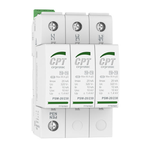 Protector de sobretensión de tipo 2 - PSM3-20/230 TNC - Cirprotec - de tipo 3 / clase II / clase III