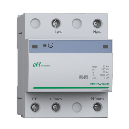 Protector de sobretensión de tipo 2 - DM2-20A/120 IR - Cirprotec - de tipo 3 / clase II / clase III