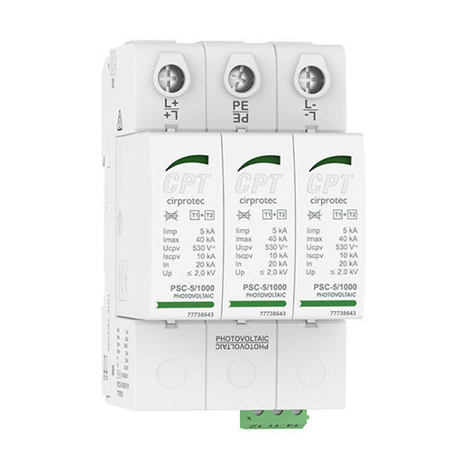 Protector de sobretensión de tipo 1 - PSC3-5/1000 PV - Cirprotec - de tipo 2 / clase I / clase II