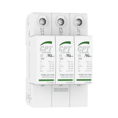 Protector de sobretensión de tipo 2 - PSM3-40/600 PV - Cirprotec - clase II / para aplicaciones de telecomunicaciones / para instalación fotovoltaica
