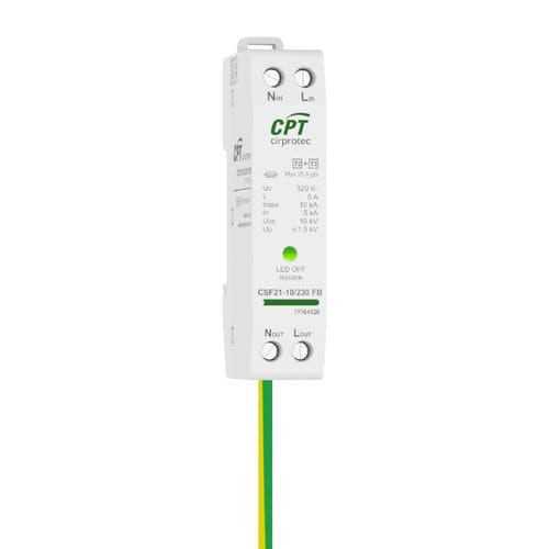 Protector de sobretensión de tipo 2 - CSF21-10/230 FB - Cirprotec - de tipo 3 / clase II / clase III