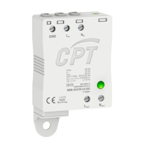 Protector de sobretensión de tipo 2 - NSB-20/230-C4-DD - Cirprotec - de tipo 3 / clase II / clase III
