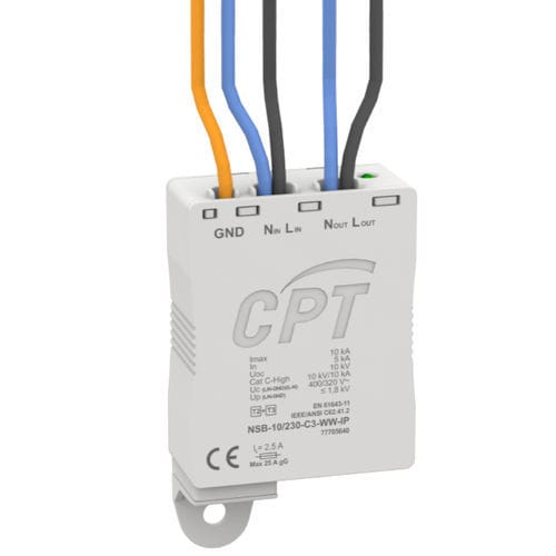 Protector de sobretensión de tipo 2 - NSB-10/230-C4-WW-IP - Cirprotec - de tipo 3 / clase II / clase III